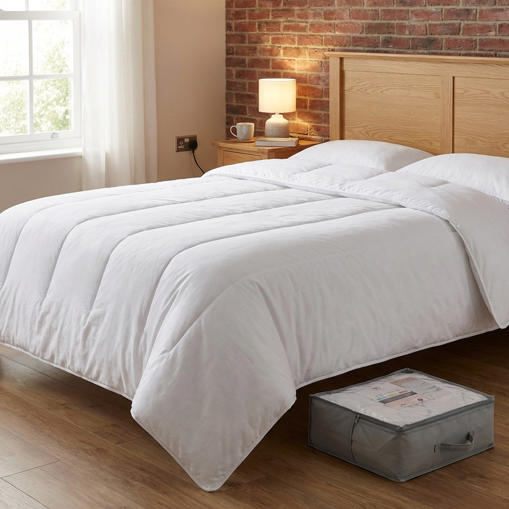 All Seasons Duvet  - White / Superking Image 7