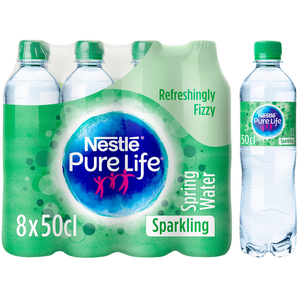Nestle Pure Life Sparkling Water 8 x 500ml Image