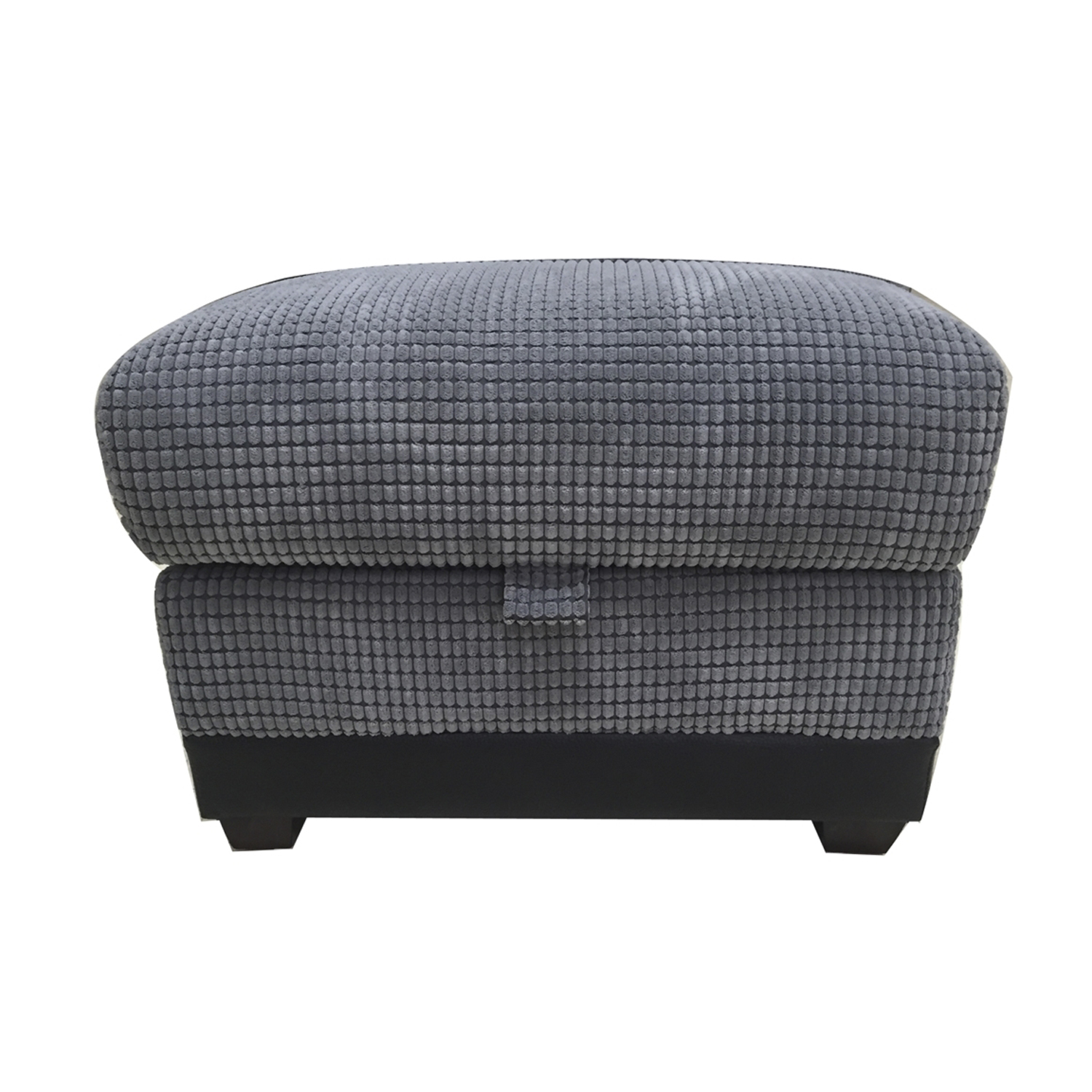 Venice Storage Footstool - Grey Image 1