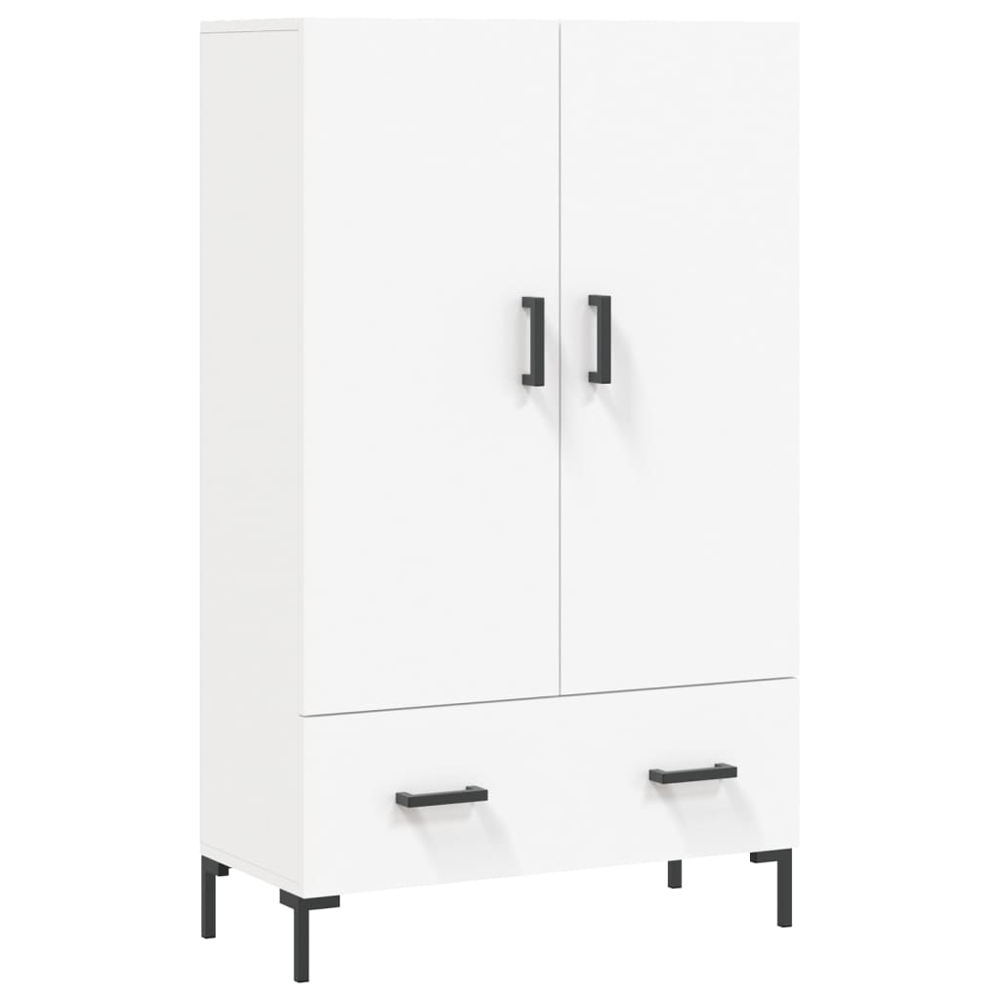 vidaXL 2 Door Single Drawer White Highboard Image 2