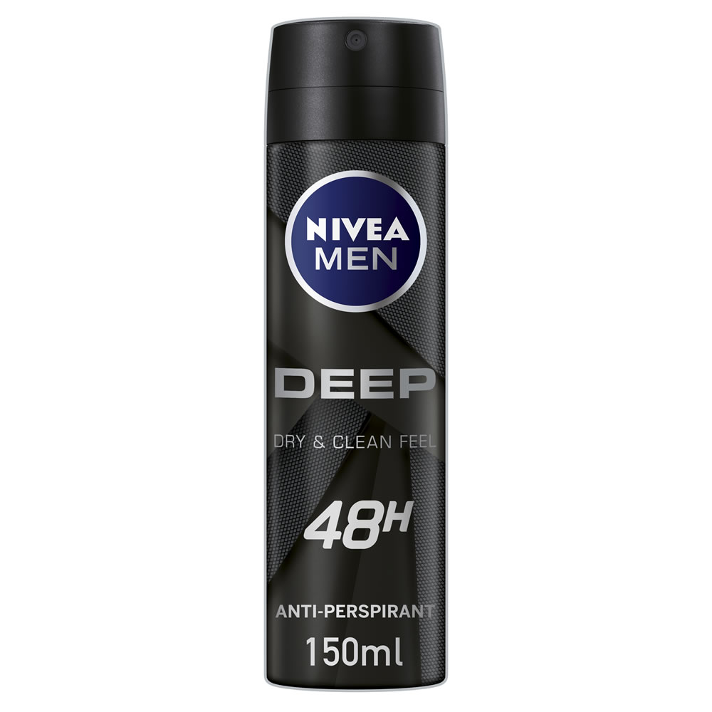 Nivea Men Deep Dry and Clean Feel Anti-Perspirant 150ml Image