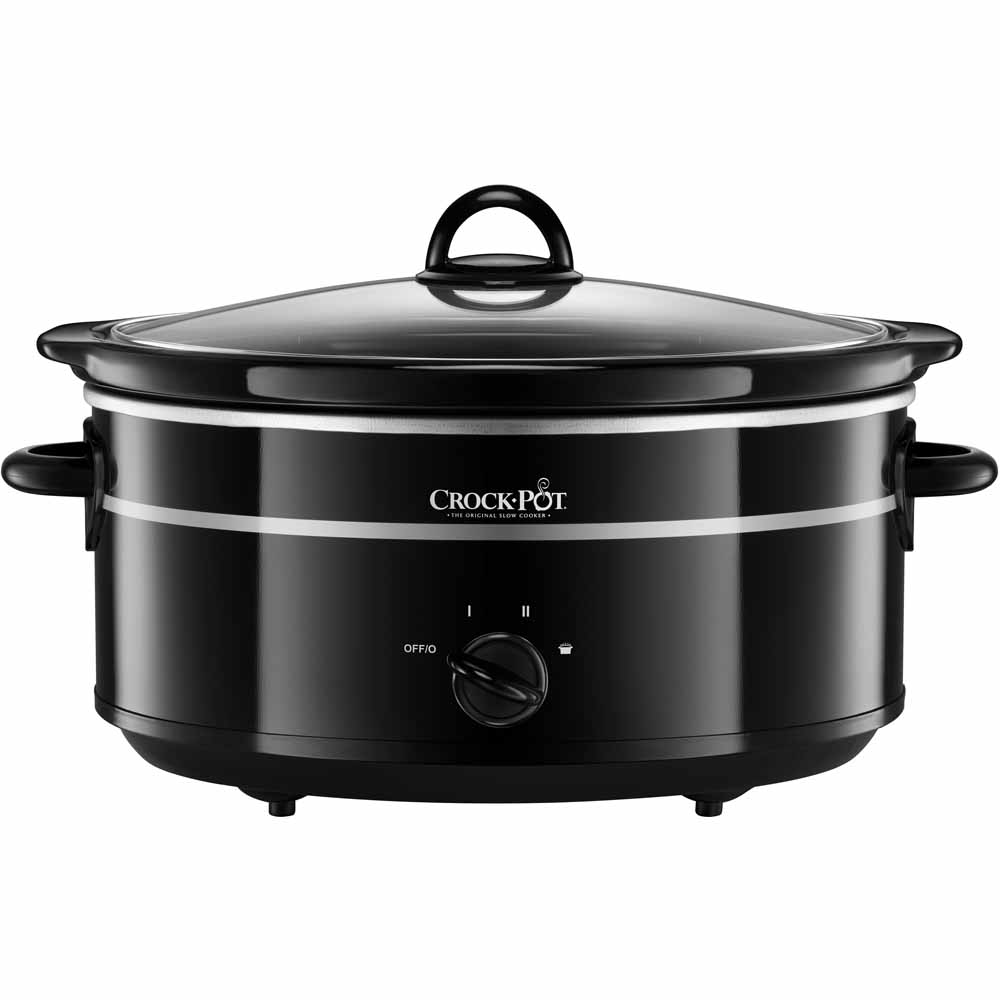 CrockPot Black Slow Cooker 6.5L Wilko