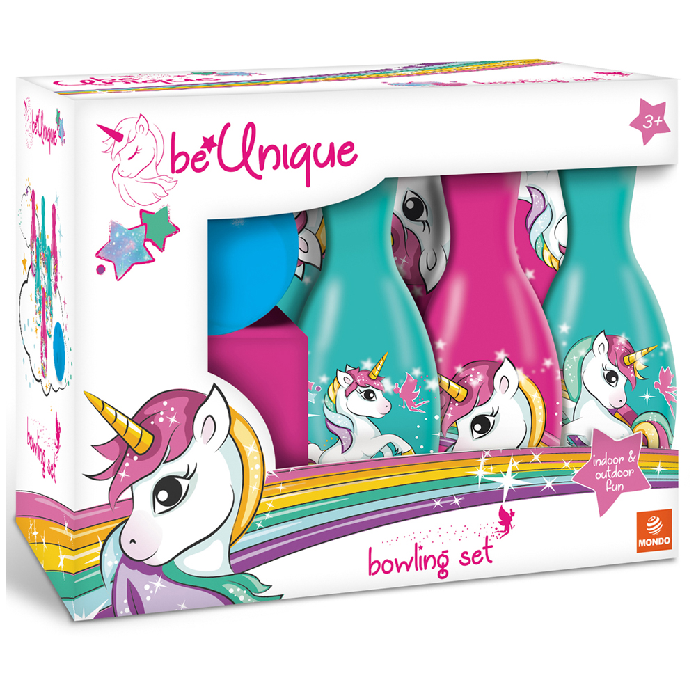 Mondo Kids Multicolour Unicorn Indoor and Outdoor Bowling Game Set Image 3