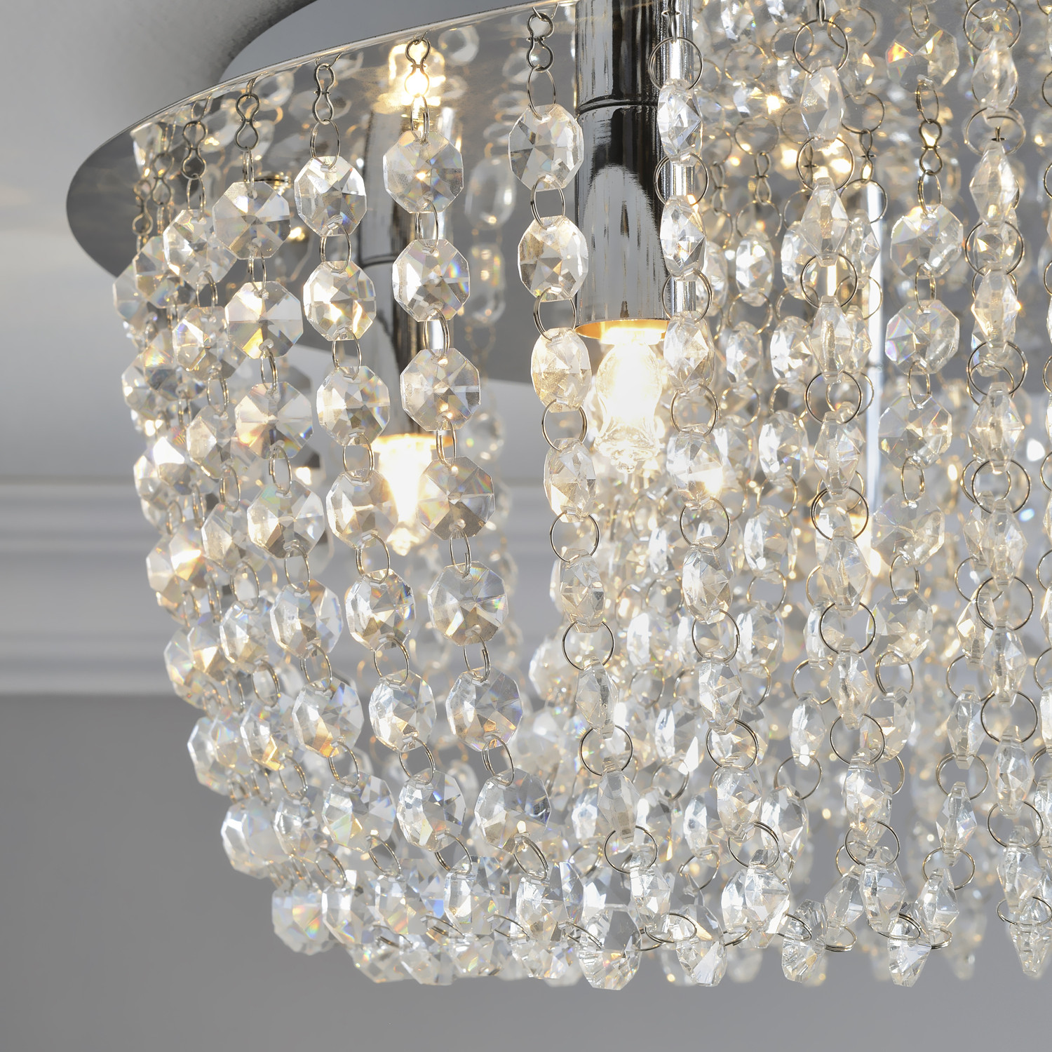 Elegance Crystal Jewelled 6 Light Ceiling Fitting Image 2
