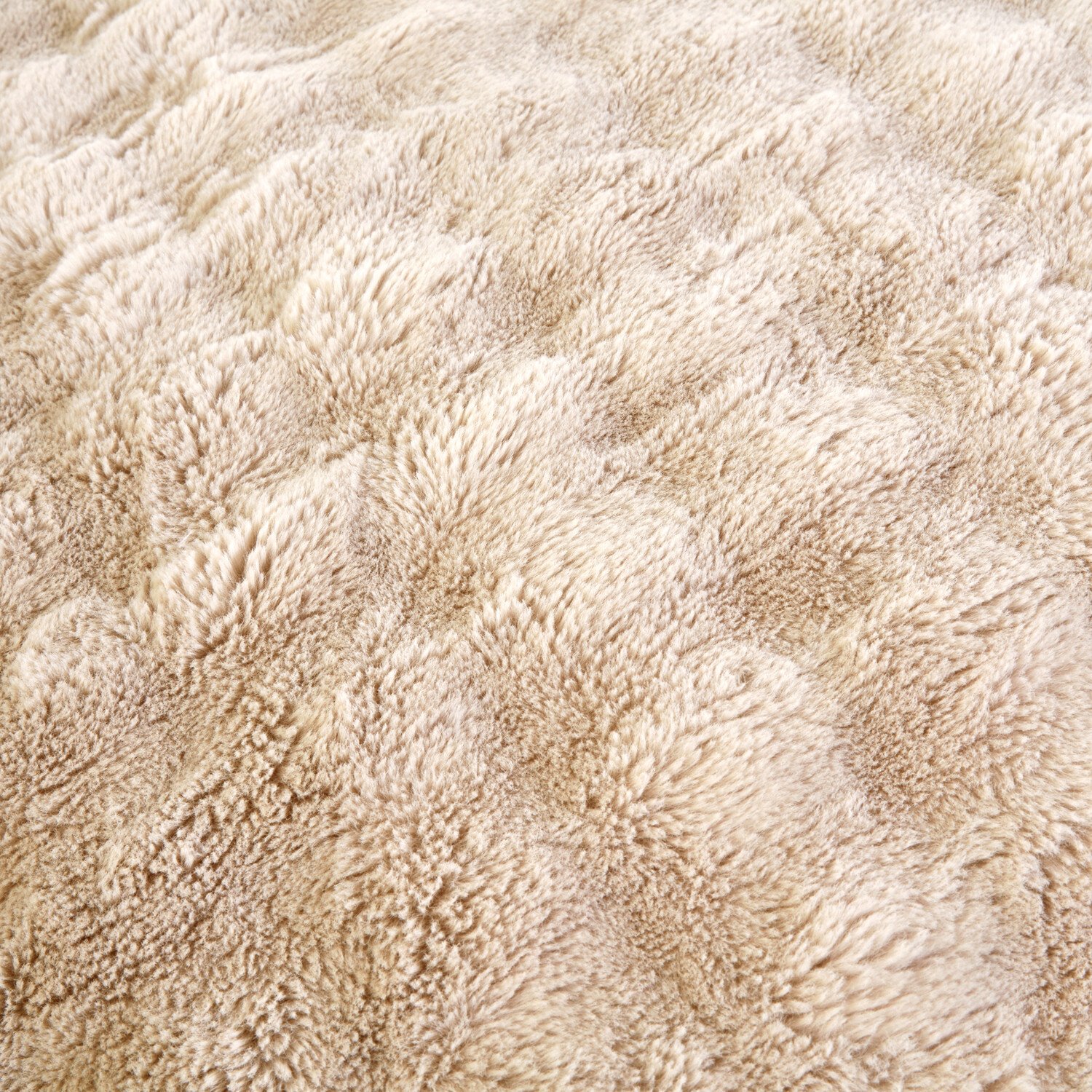 Aurora Soft Faux Fur Duvet Set Champagne Superking Image 6