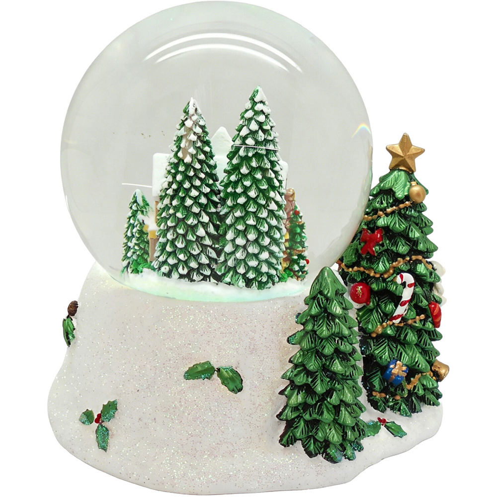 Santa on Sleigh House Globe Image 3