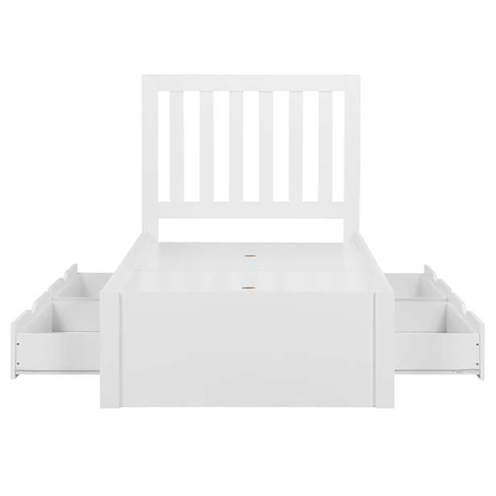Appleby Single White Bed Image 4