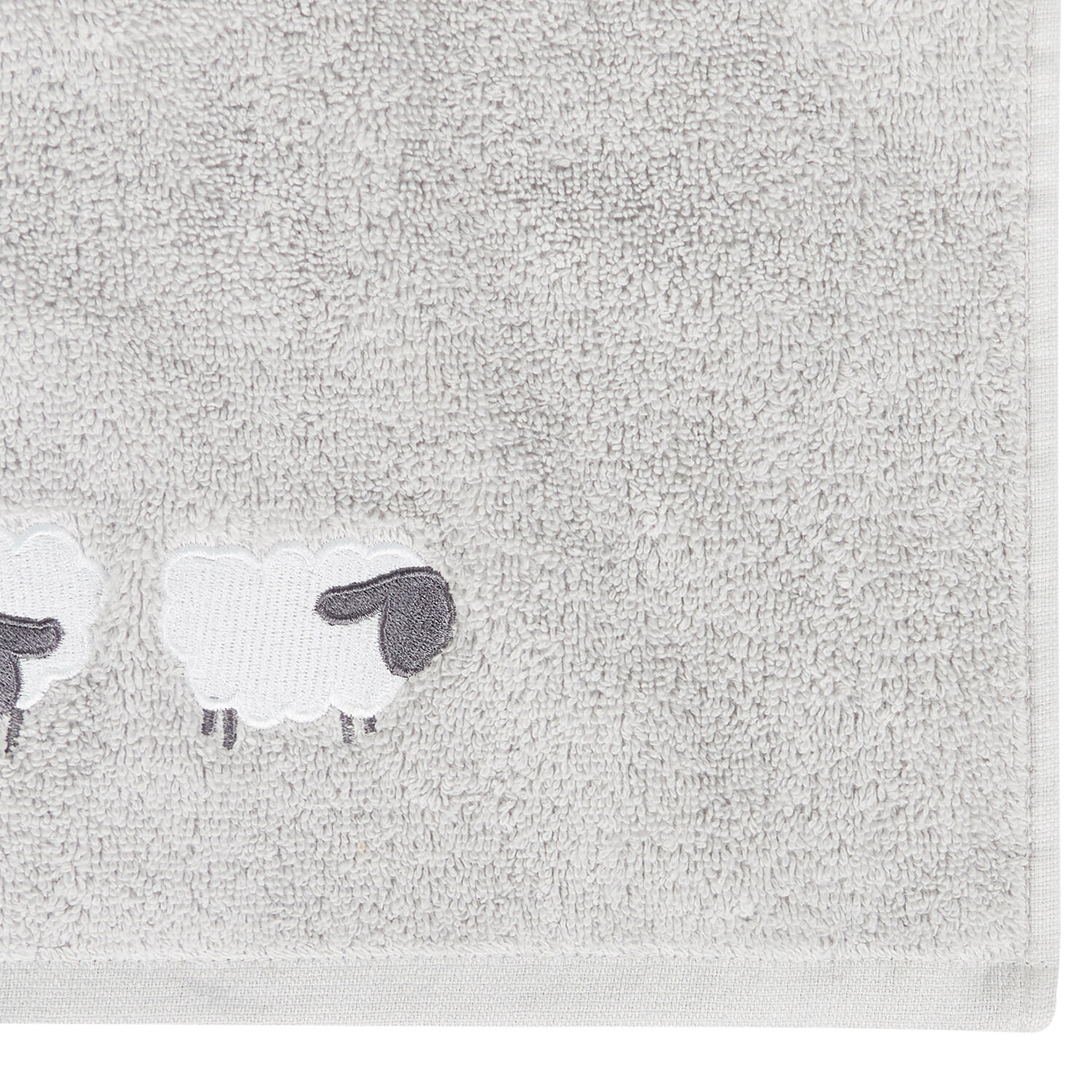 Snuggle Sheep Towel Grey Image 2