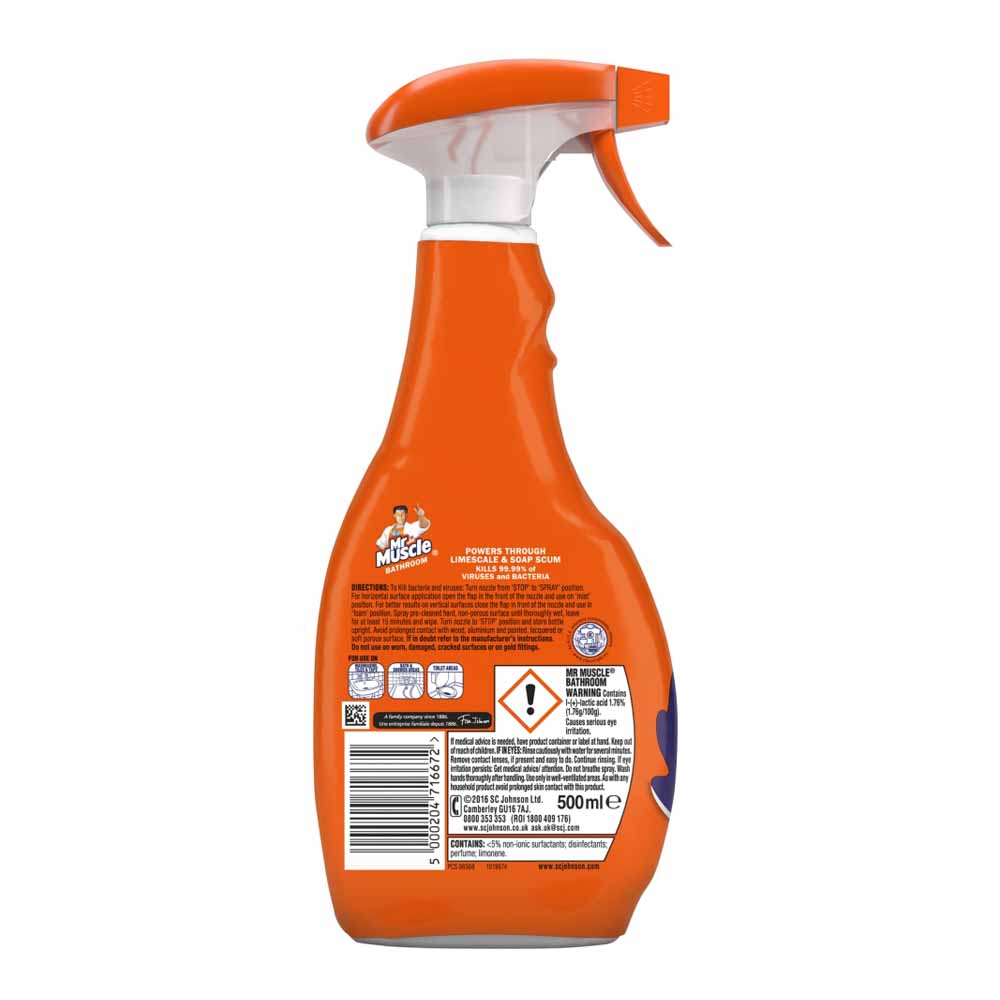 Mr Muscle Bathroom Cleaner 500ml Image 3