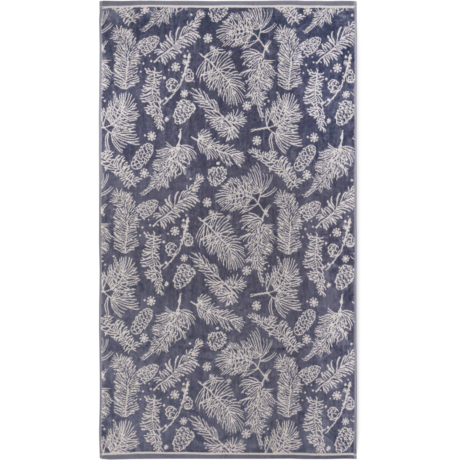 Winter Branches Bath Towel Dusky Blue Image 1