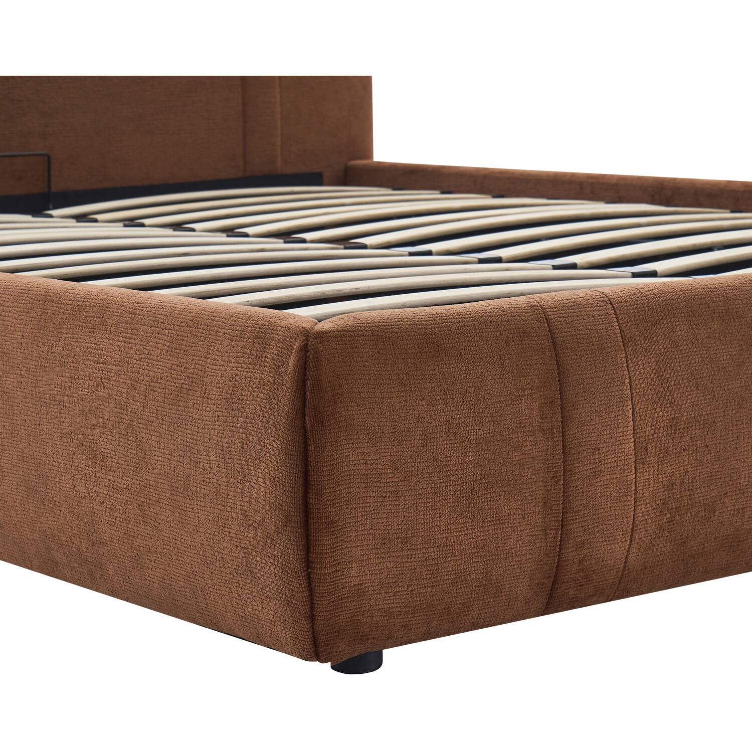 Rhea Ottoman Bed Brown King Image 11
