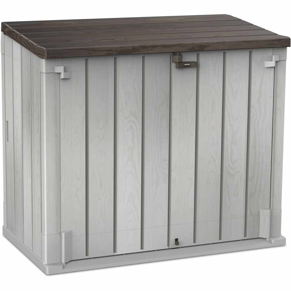 Forest Garden 1200L Extra Large Grey Garden Unit or Bin Store Image 1