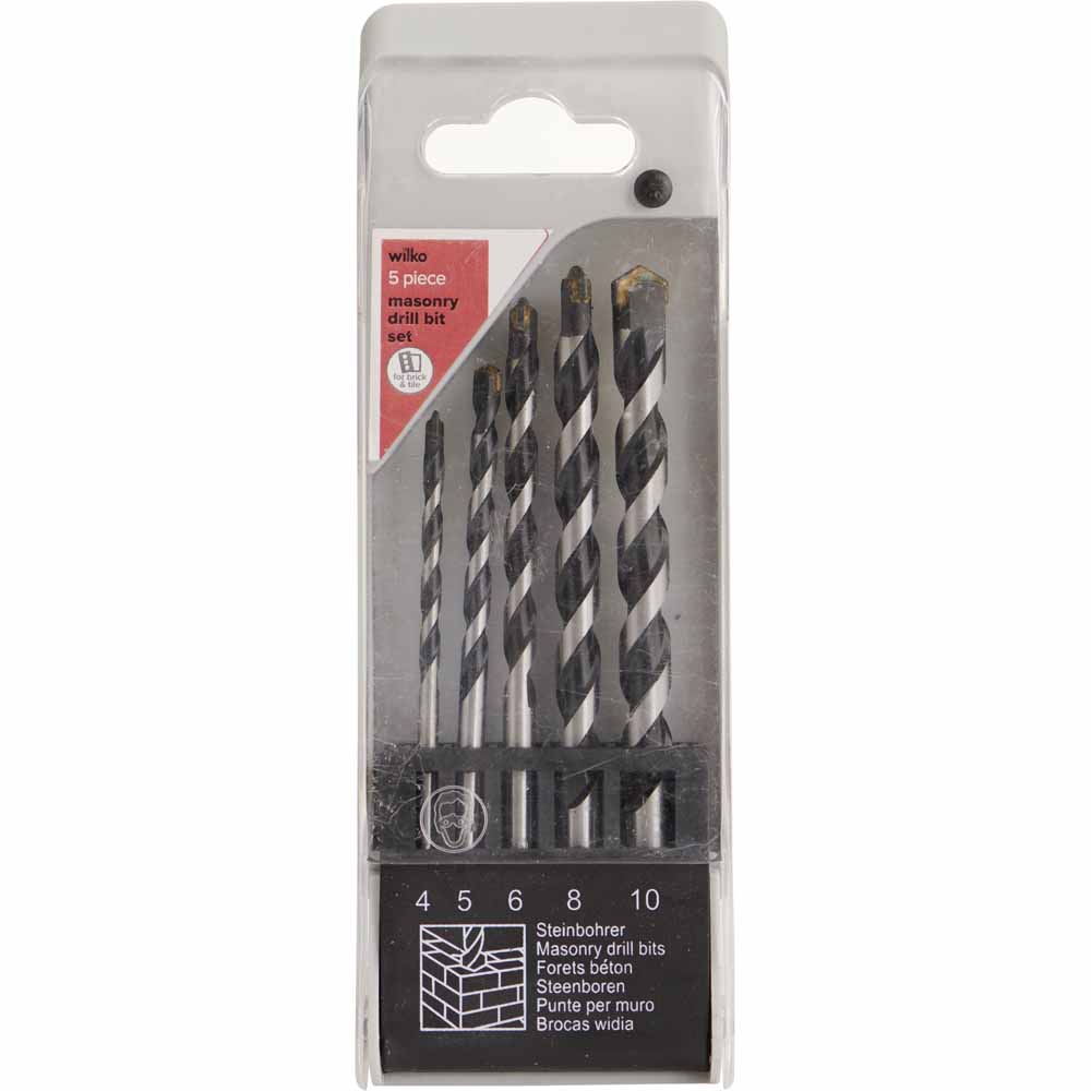 Wilko Masonry Drill Set 5 Piece Image 1