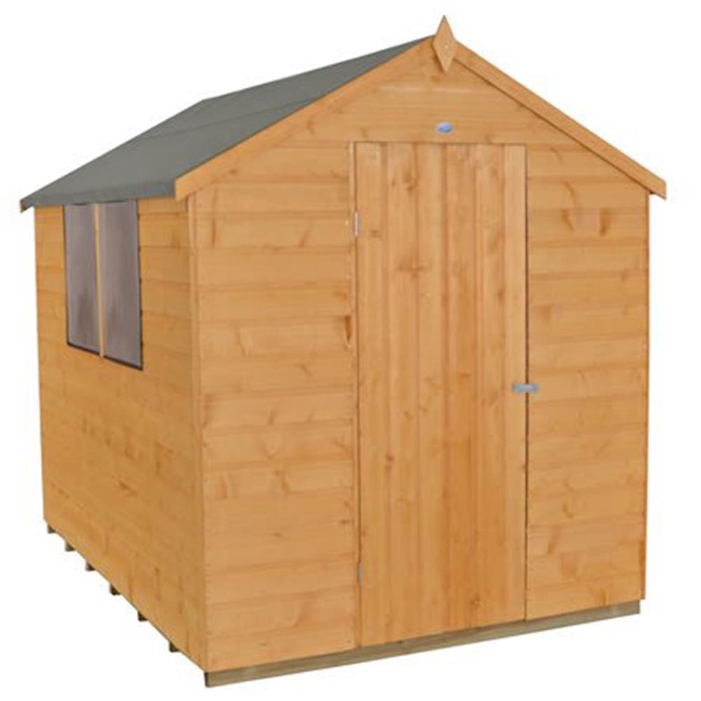 Forest Garden 8 x 6ft Shiplap Dip Treated Apex Shed Image 1