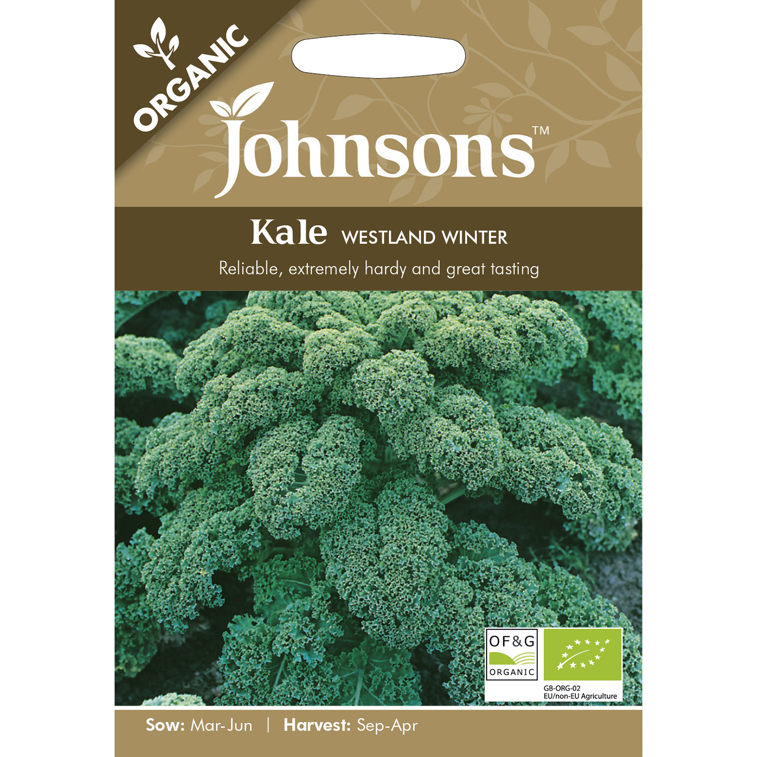 Johnsons Organic Westland Winter Kale Seeds Image 2