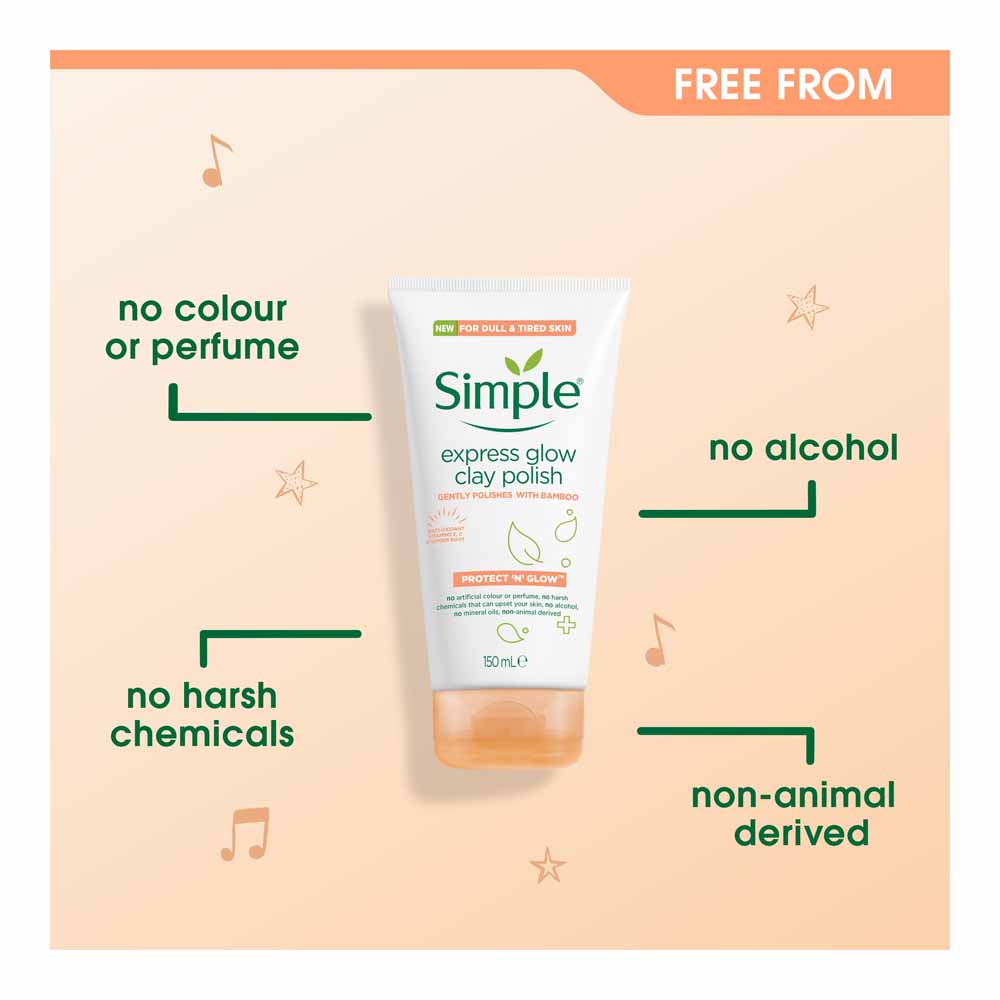 Simple Face Wash Glow Clay 150ml Image 5