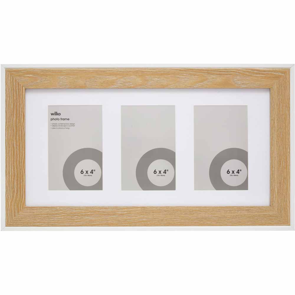 Wilko Natural White Photo Frame 6 x 4 Inch Wilko