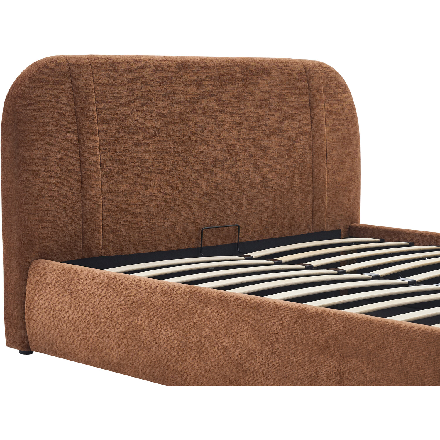 Rhea Ottoman Bed Brown King Image 7