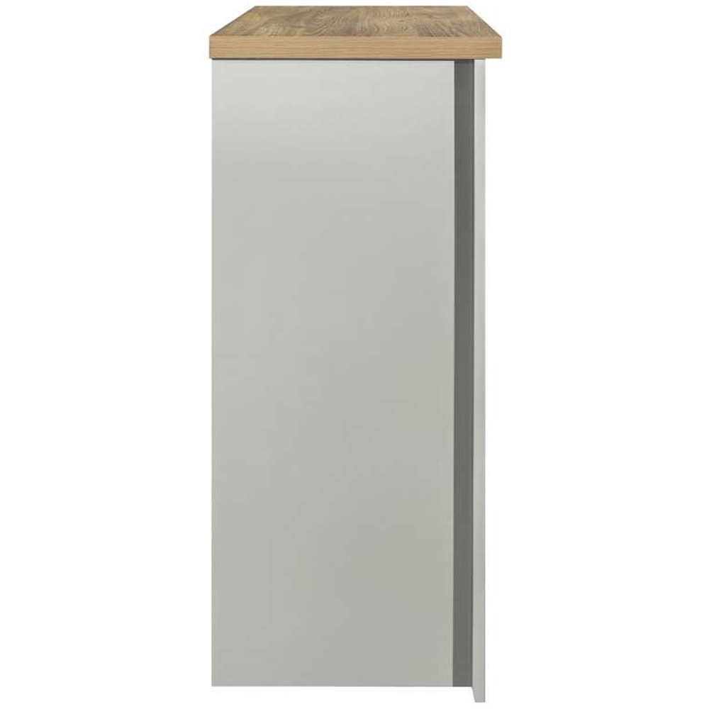 Highgate 4 Drawer Grey and Oak Chest of Drawers Image 4