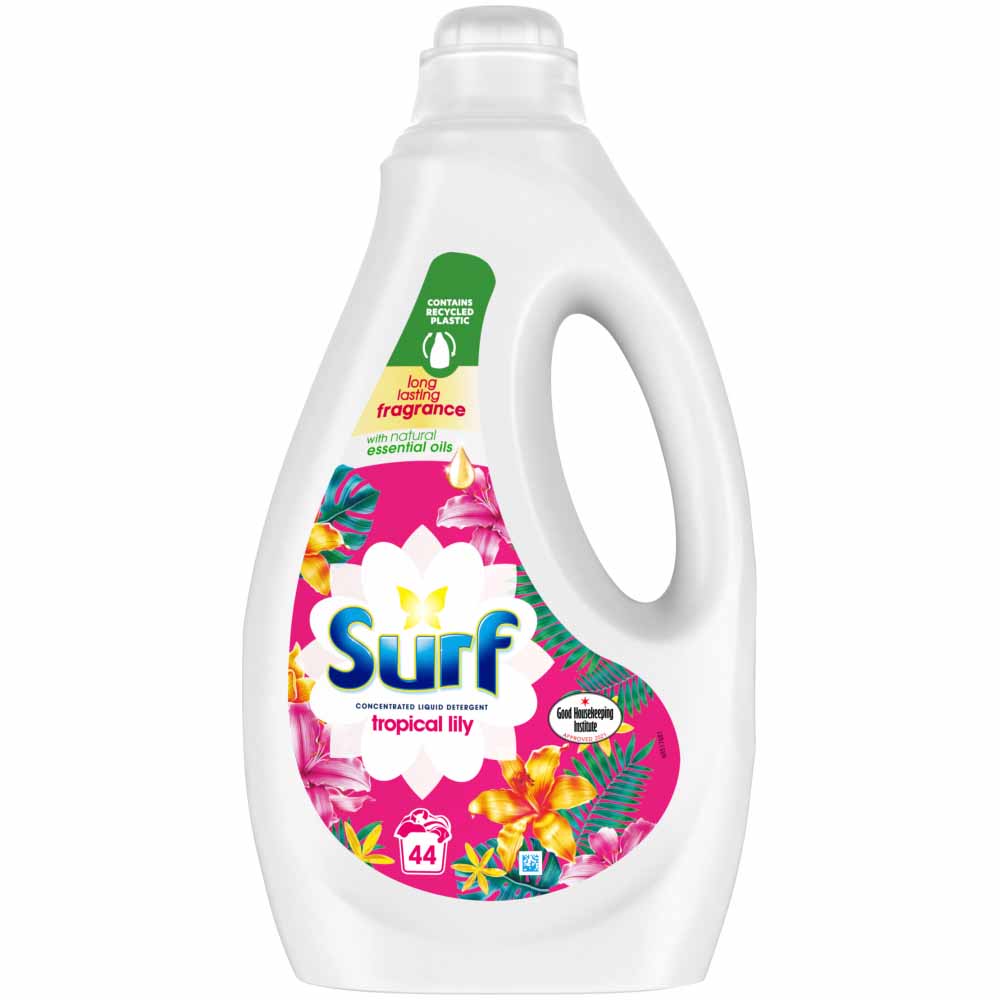 Surf Tropical Lily Concentrated Liquid Laundry Detergent 44 Washes 1.188L Image 2