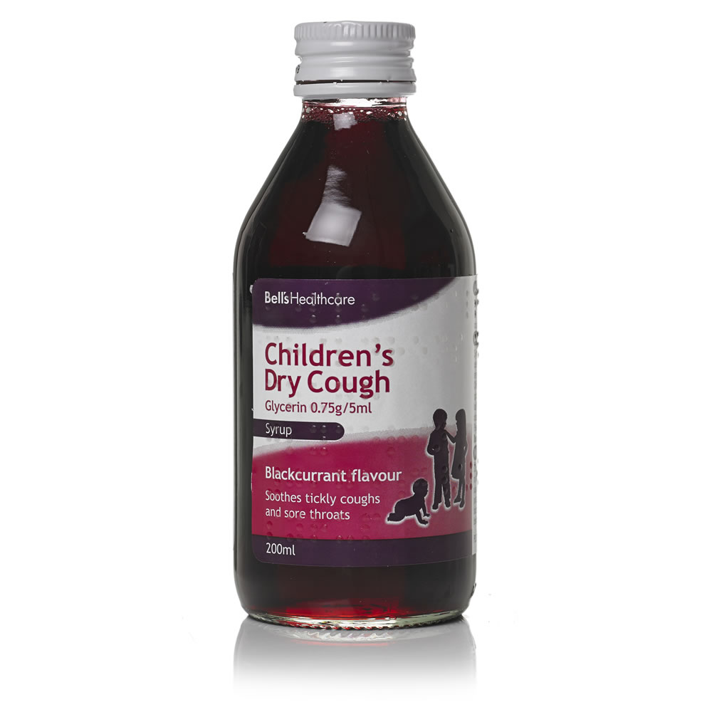Wilko Childrens Dry Tickly Cough Syrup 200ml Image