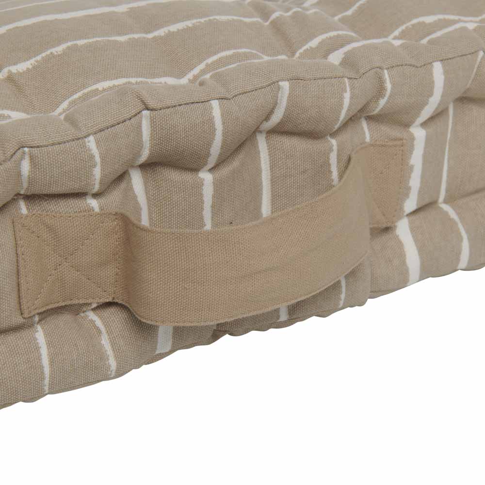 Wilko Outdoor Chunky Floor Cushion Stripe 58cm Image 3