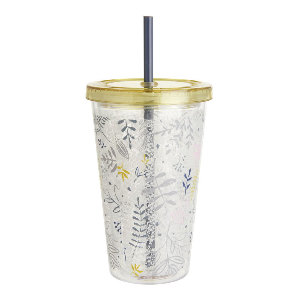 Wilko Treasured Tumbler with Straw Wilko