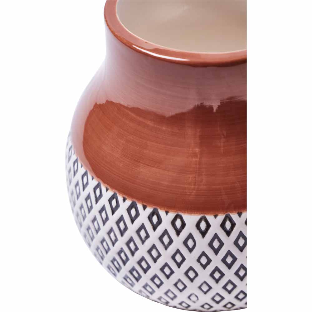 Wilko Tribal Print Vase Image 2