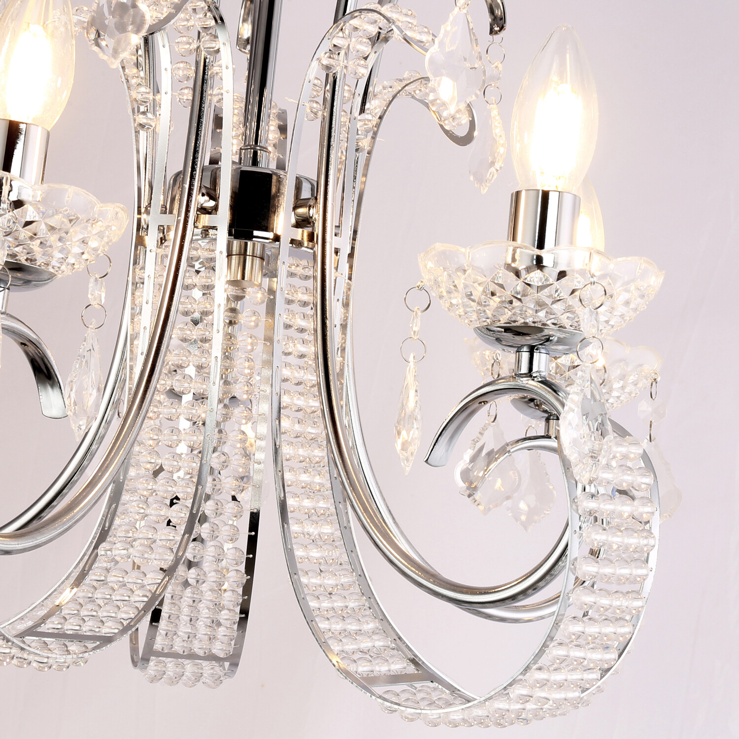 Malani Chandelier Chrome Image 5