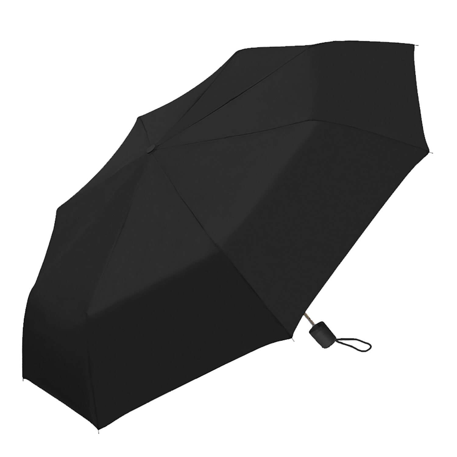 Manual Black Mini Umbrella Image 1