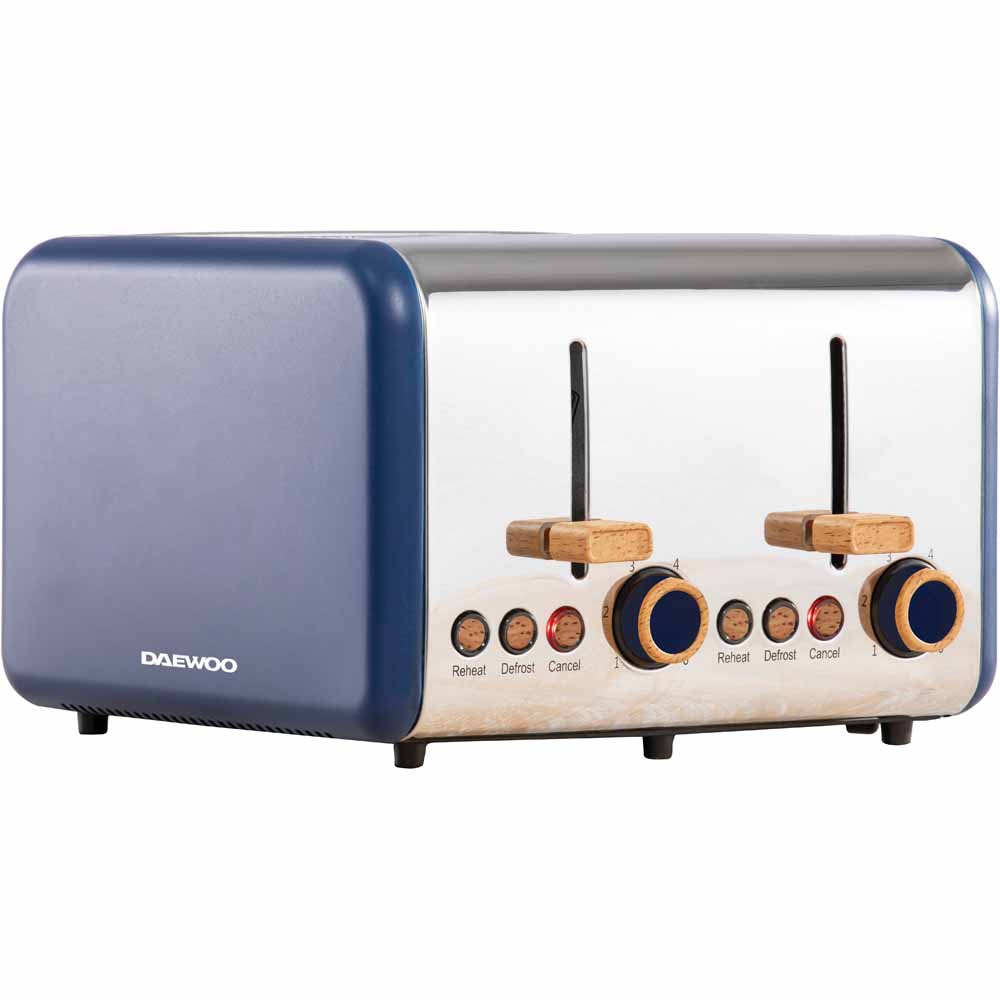 Daewoo Blue Skandia 4 Slice Toaster Image 1
