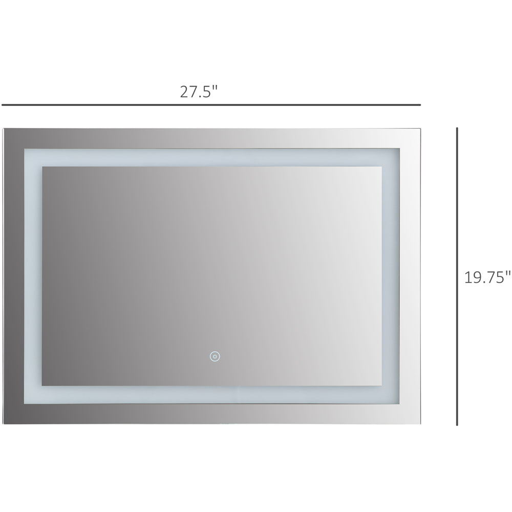 Kleankin LED Bathroom Mirror 70 x 50cm Wilko