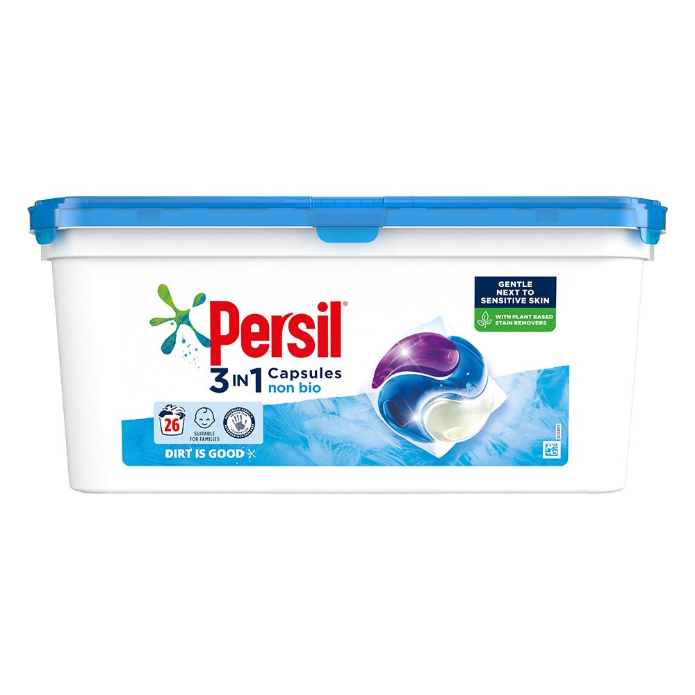 Persil Non-Bio 3 in 1 Laundry Washing Capsules 26W Image 1