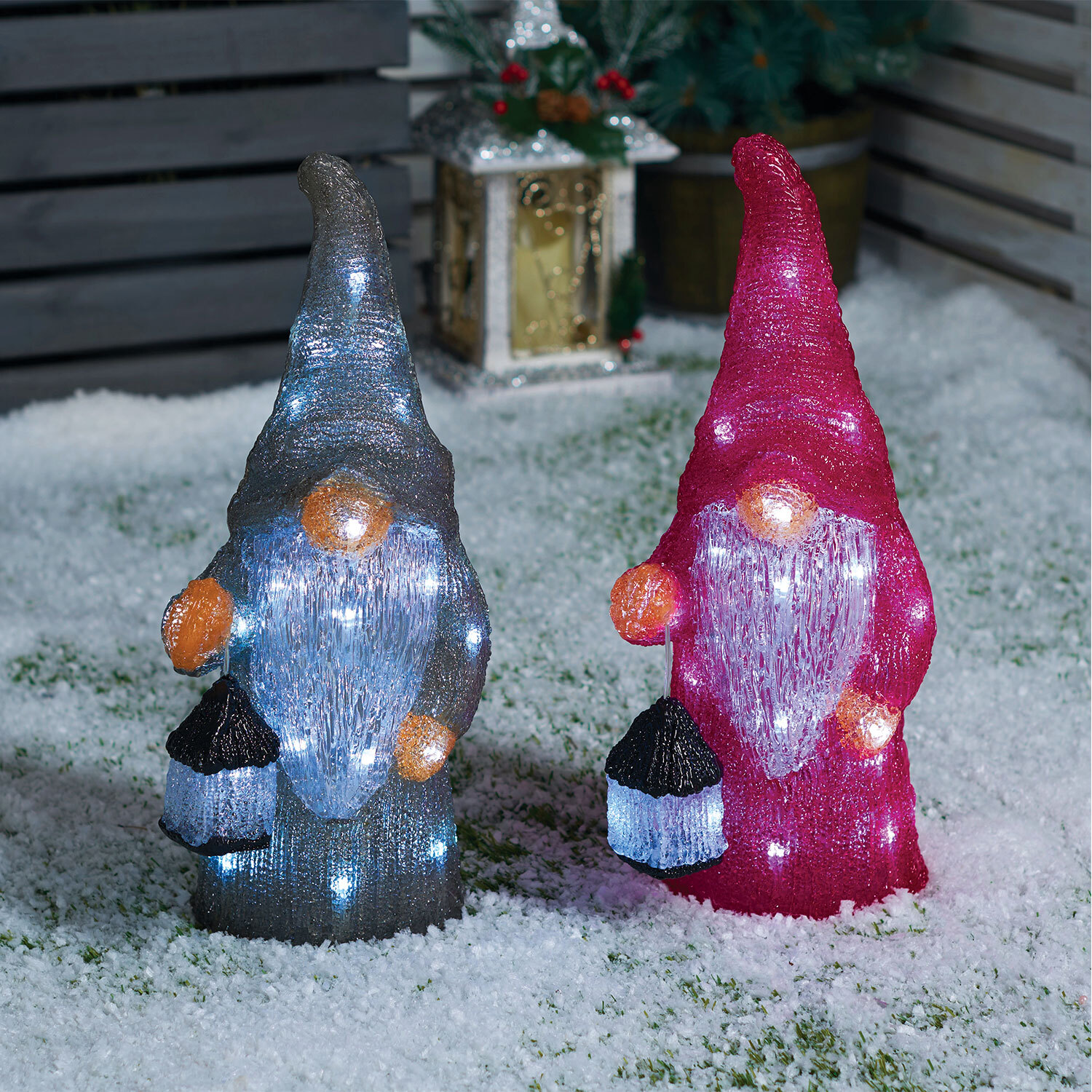 Acrylic Pink LED Gonk Decoration Image 2