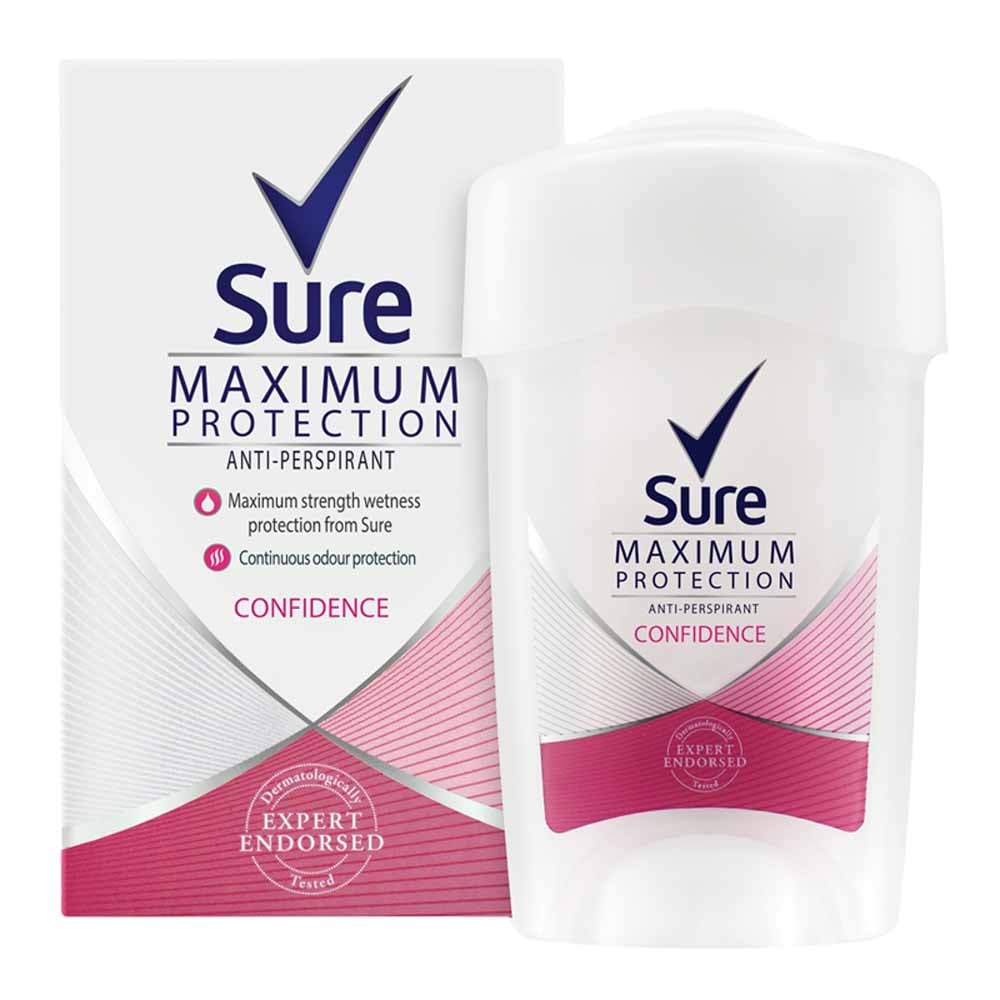 Sure Women Maximum Protection Anti Perspirant Cream Case of 6 x 45ml Image 3