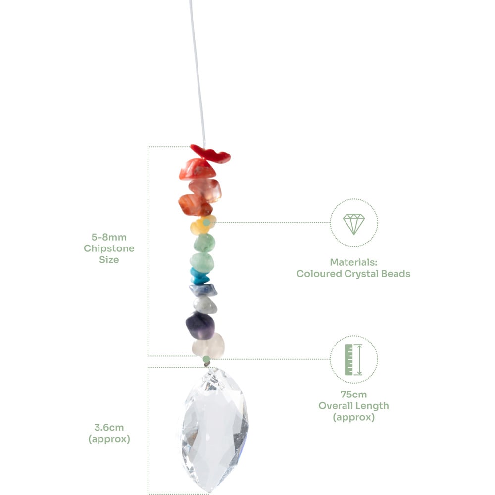 Myga Ellipse Shape Chakra Sun Catcher Image 3