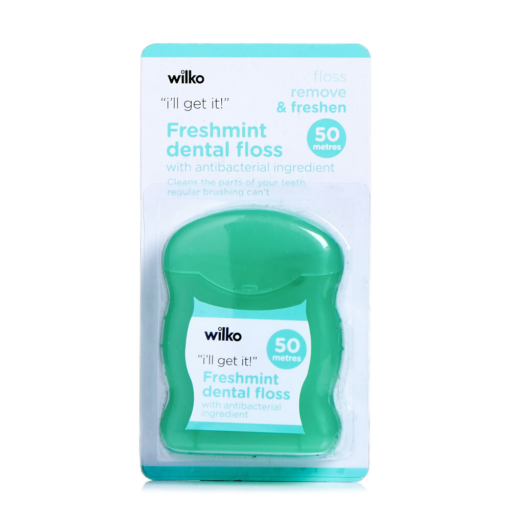 Wilko Mint Flavour Dental Floss 50m Image