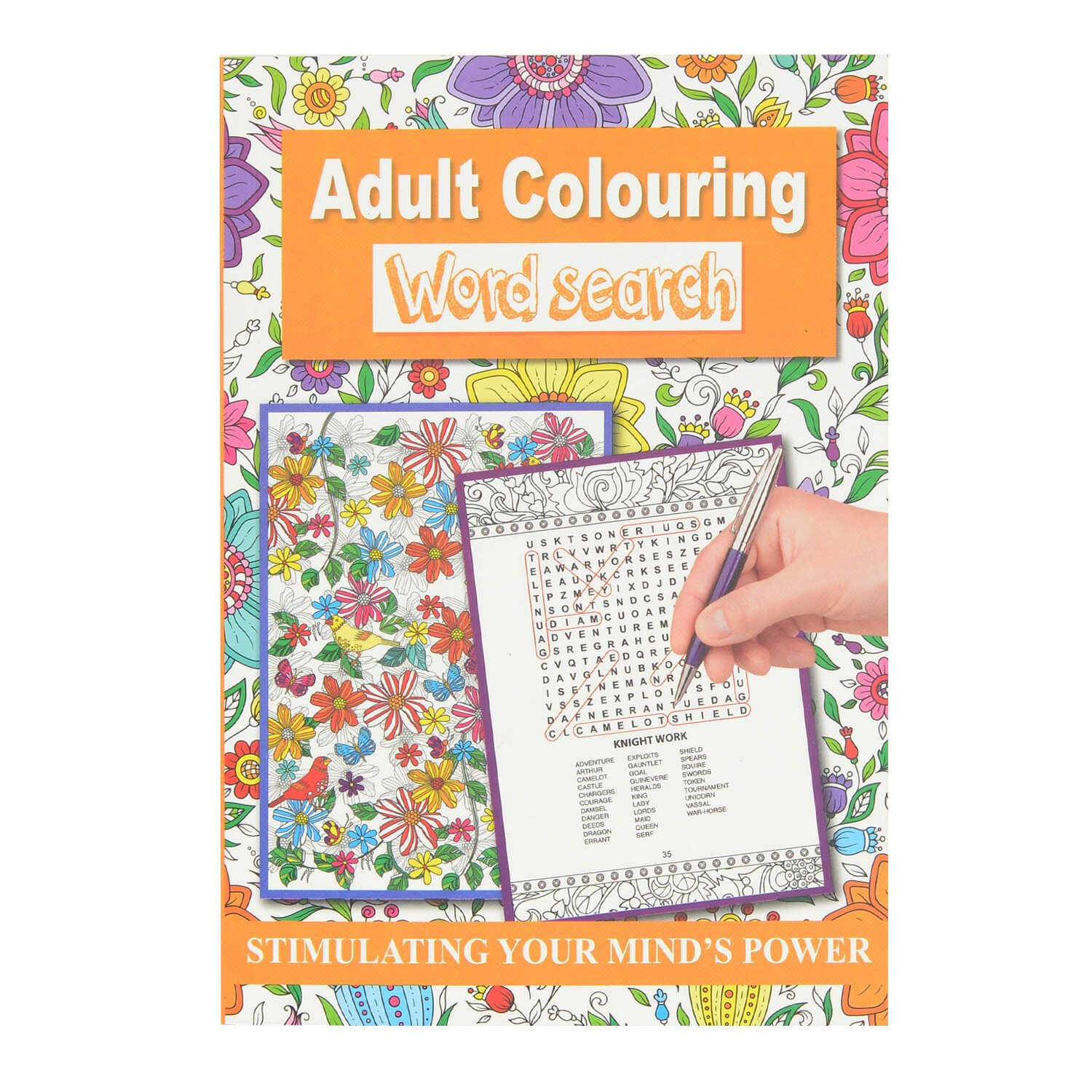 Adult Colouring and Word Search Image 4