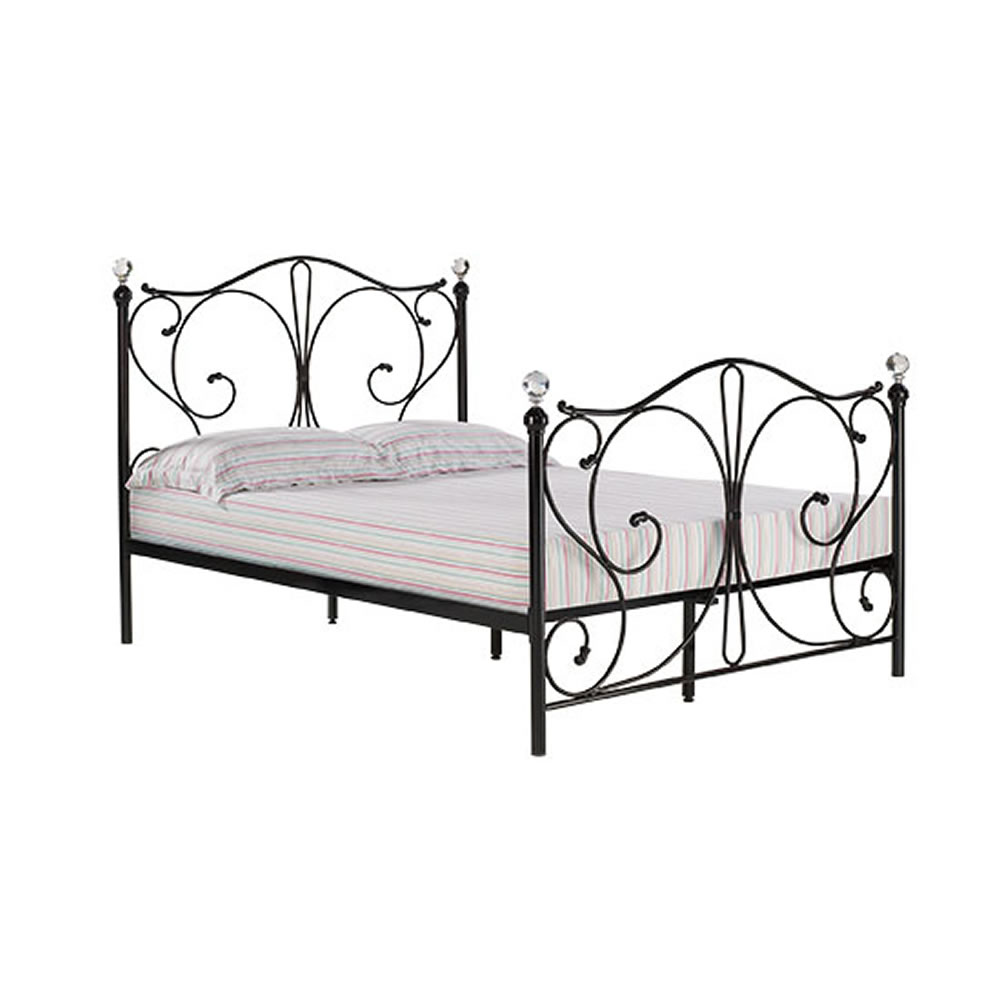 Florence Black Double Bed Image 1