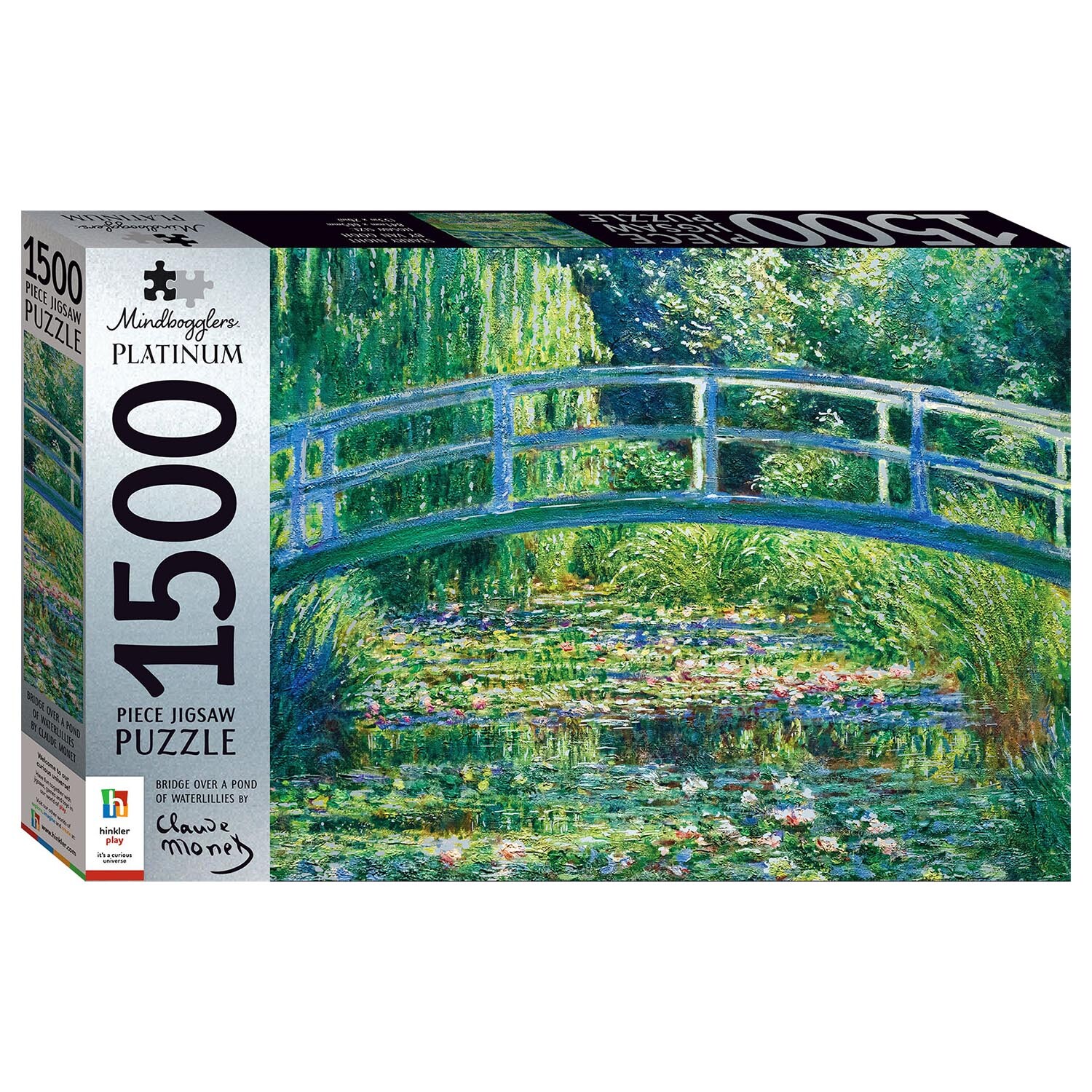 Hinkler Bridge Over a Pond of Waterlilies Puzzle 1500 Piece Image