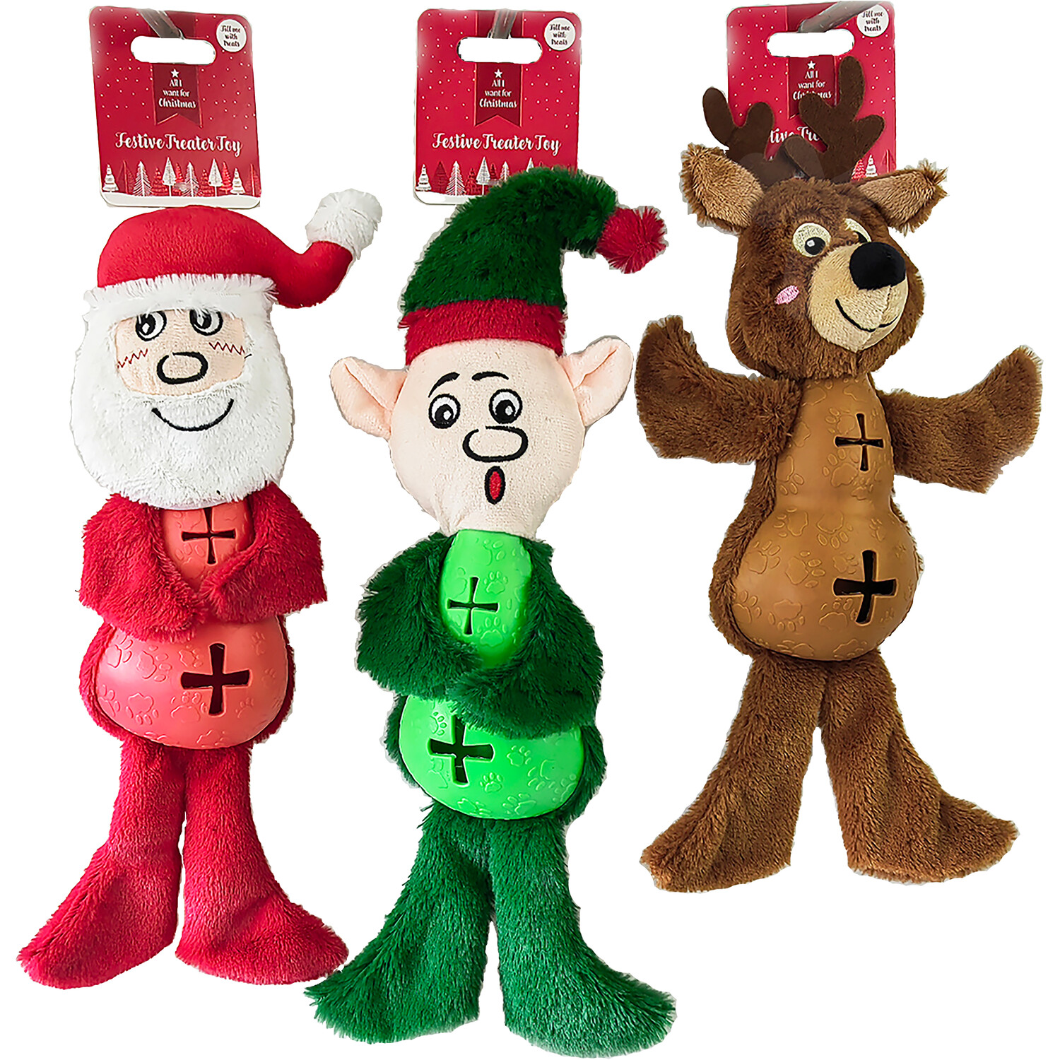 Festive Treater Dog Toy Image 5