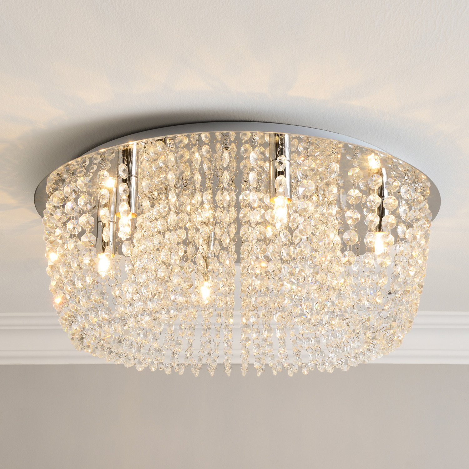 Elegance Crystal Jewelled 6 Light Ceiling Fitting Image 7