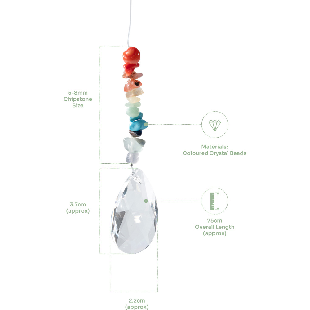Myga Drop Thick Shape Chakra Sun Catcher Image 3