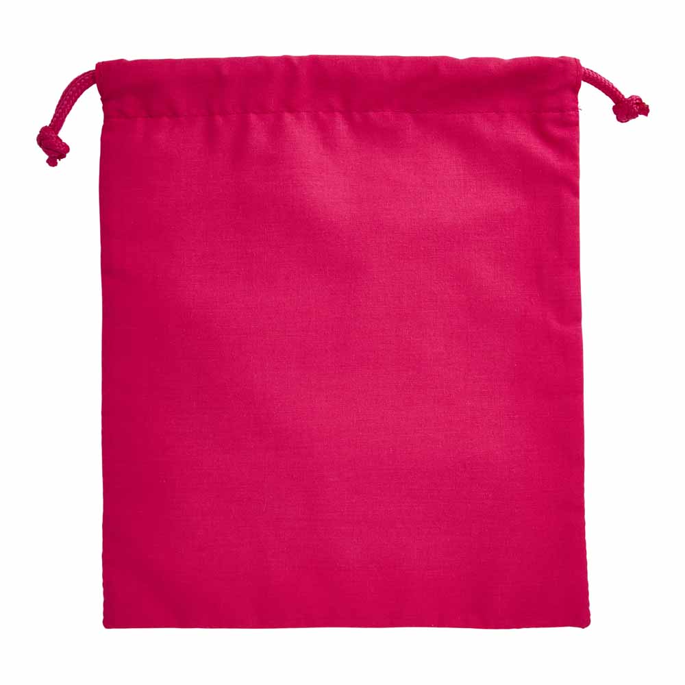 Wilko Pink Drawstring Toiletries Bag