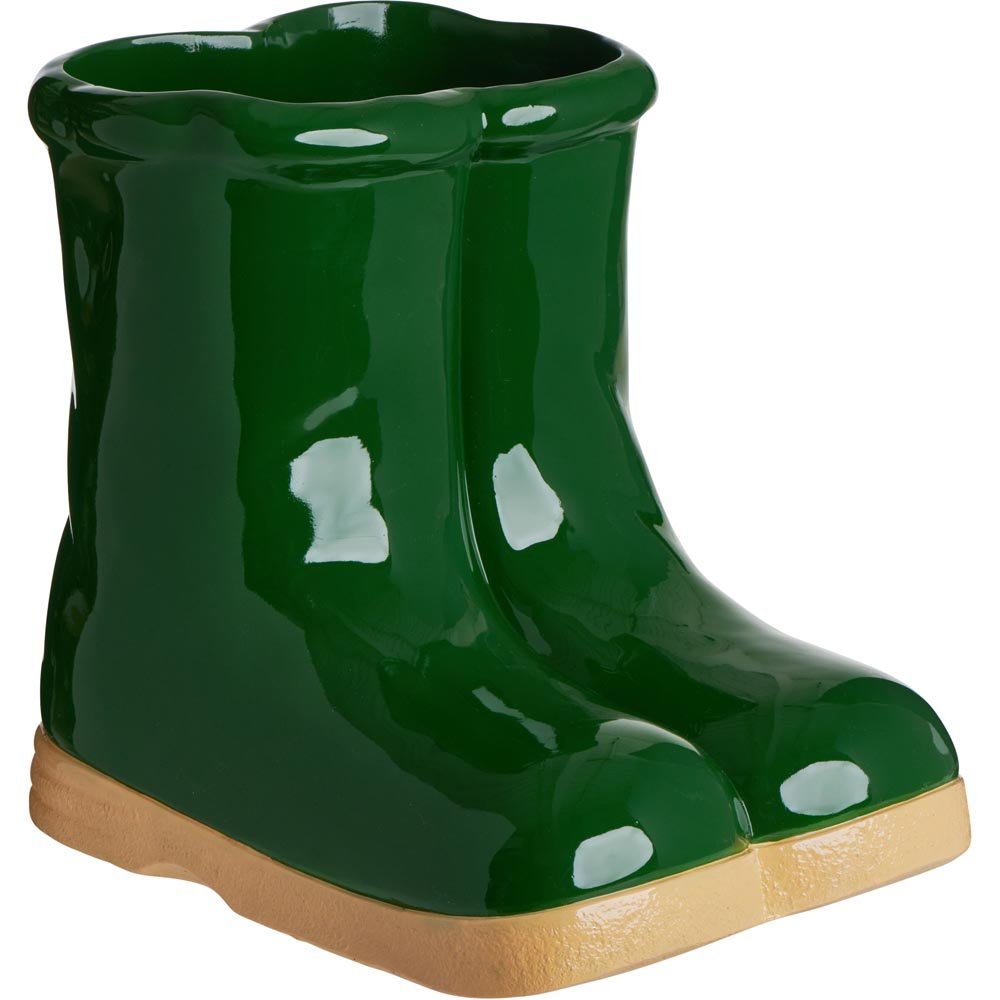 Wilko Green Welly Outdoor Planter Large Image 1