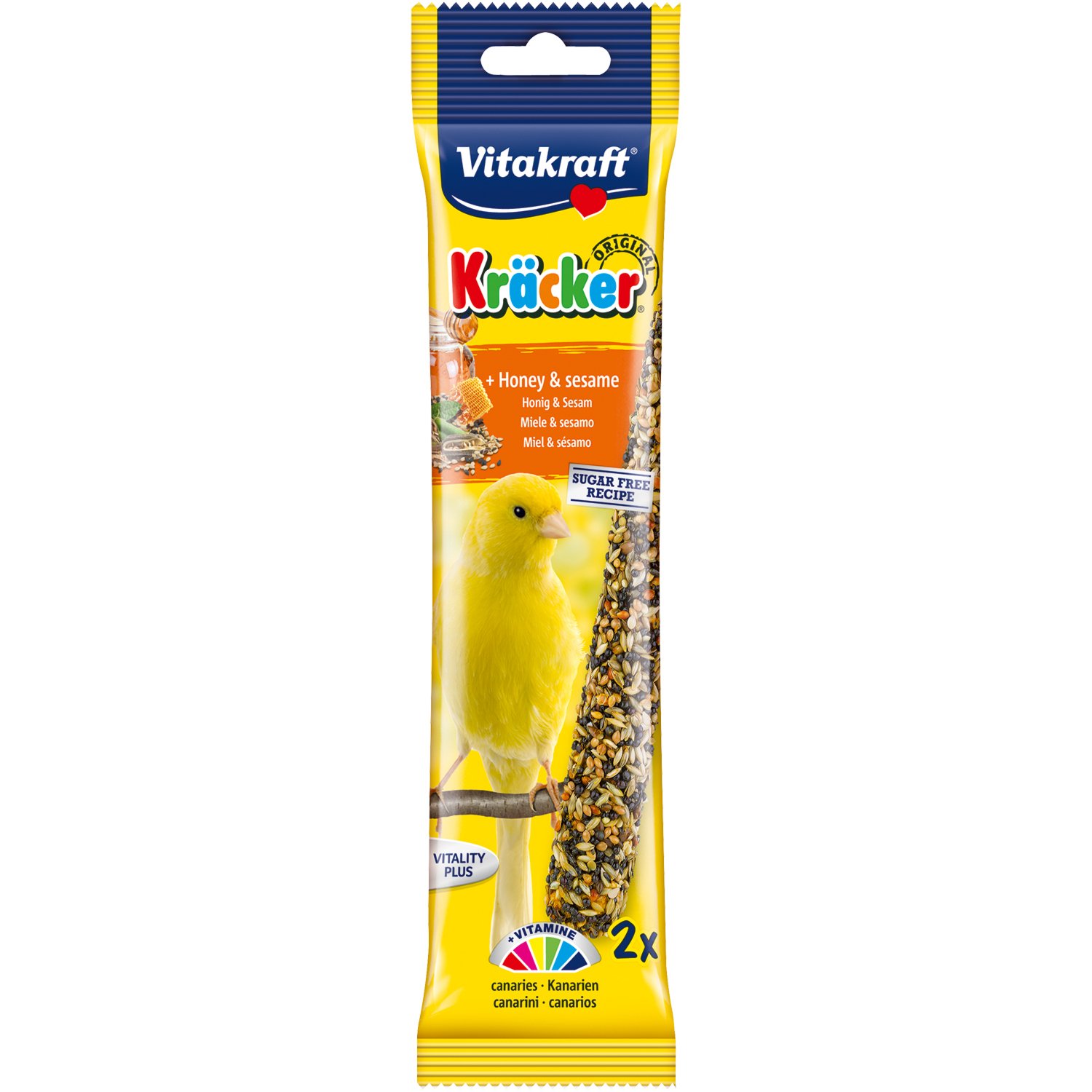 Pack of 2 Vitakraft Canary Kracker Sticks - Honey and Sesame Image