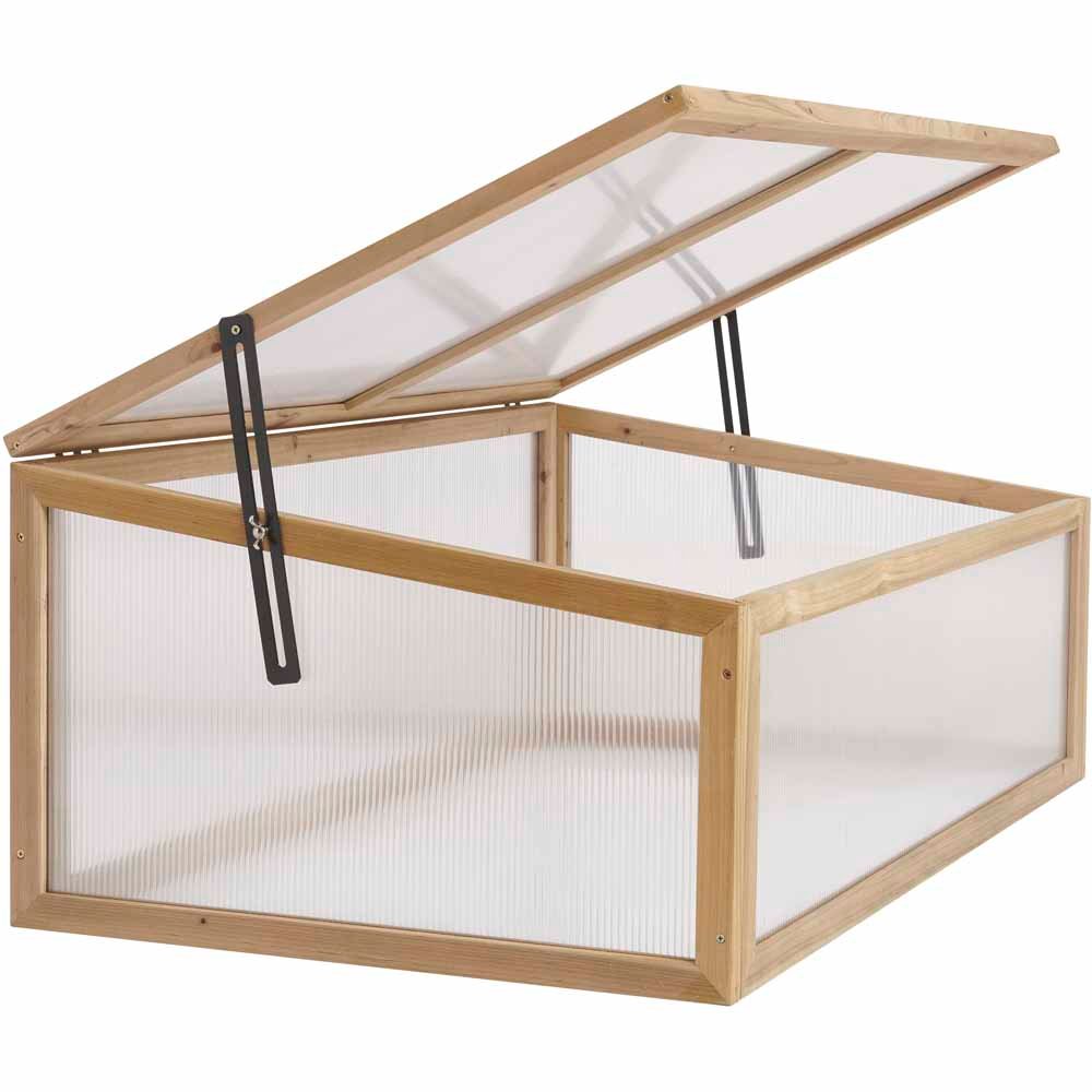 Wilko Wooden Cold Frame Greenhouse Image 5