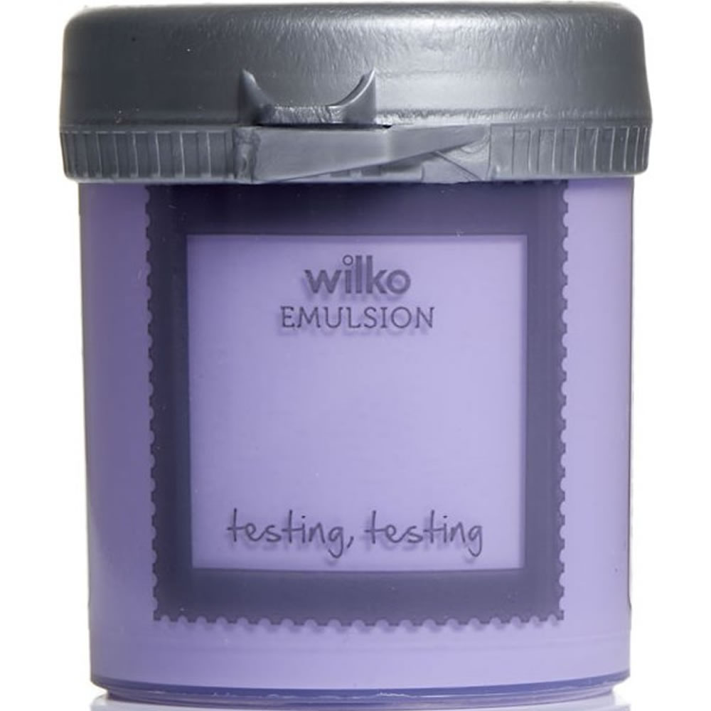 Wilko Purple Haze Emulsion Paint Tester Pot 75ml Image 1