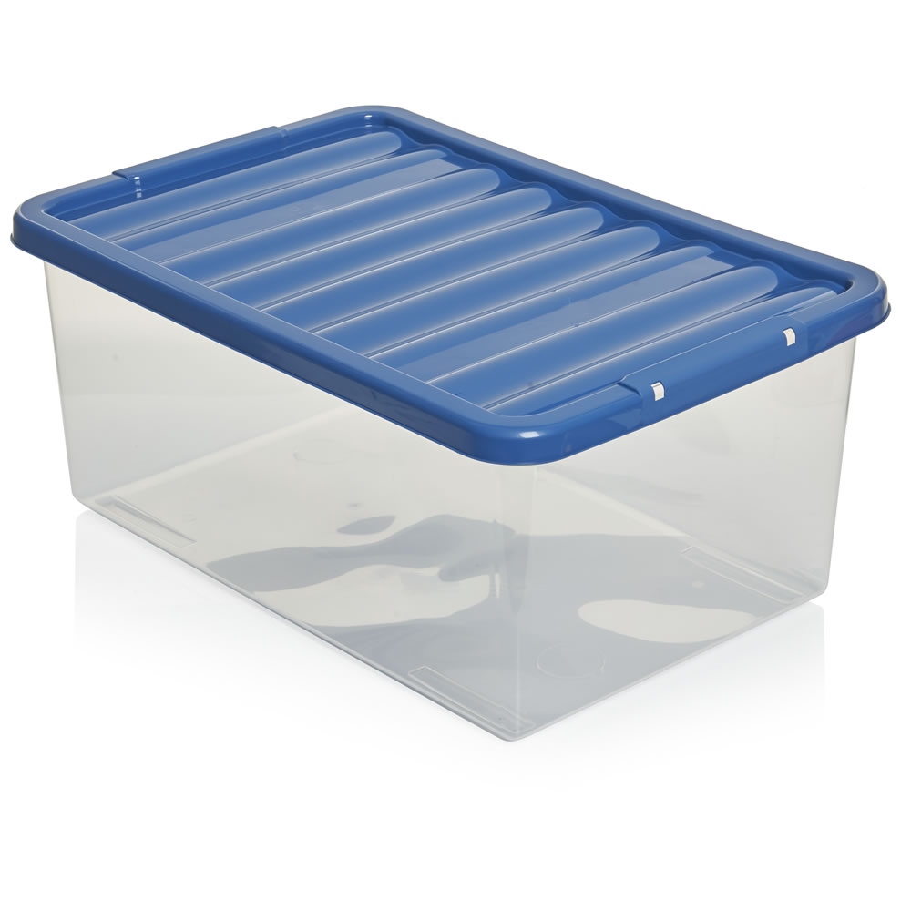 Wilko 45L Blue Underbed Box Wilko