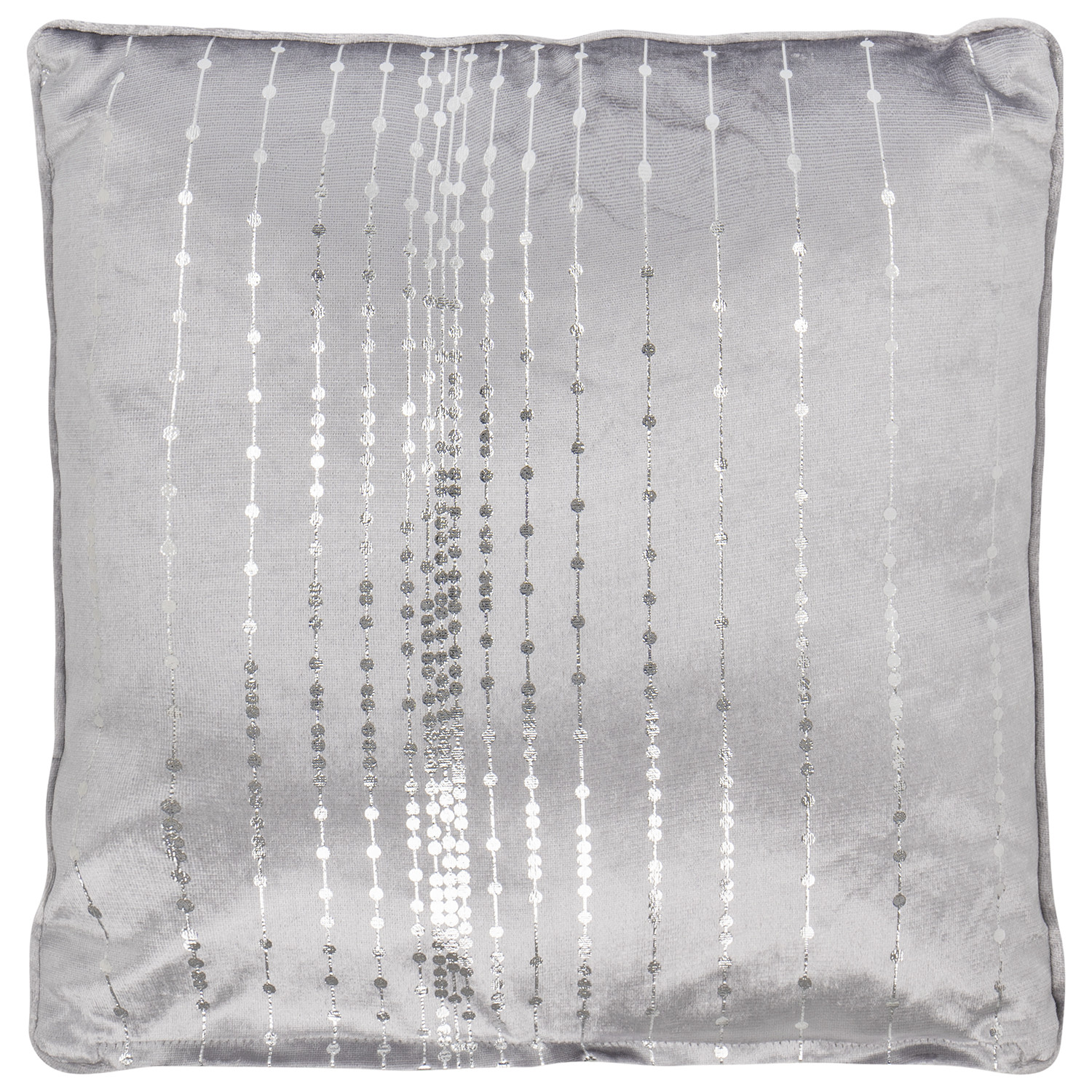 Divante Silver Selina Dotty Stripe Cushion 45 x 45cm Image 1